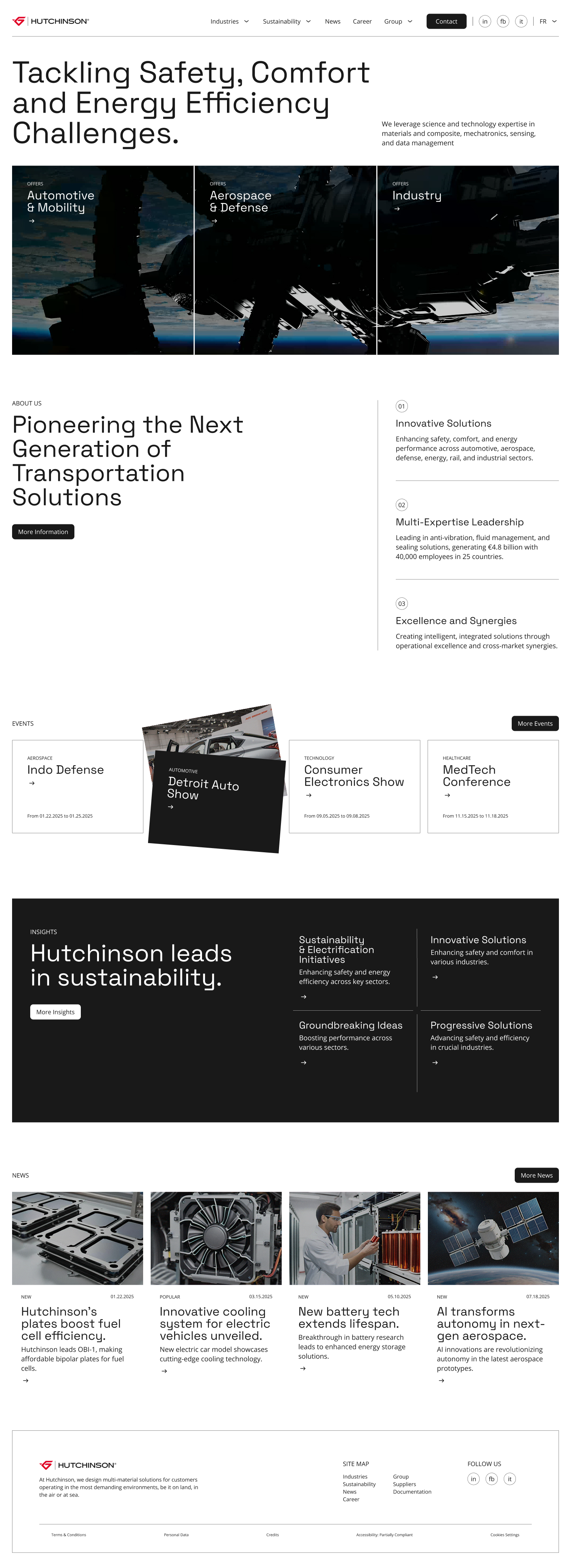 homepage de Hutchinson